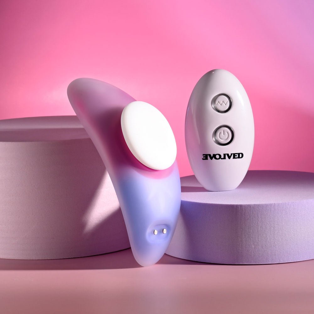 Buy Evolved PARADISE PANTY - Pink/Purple USB Rechargeable Panty Vibrator with Remote Control at Oh Joy. Discover premium sexual toys with discreet shipping at the best price in NZ