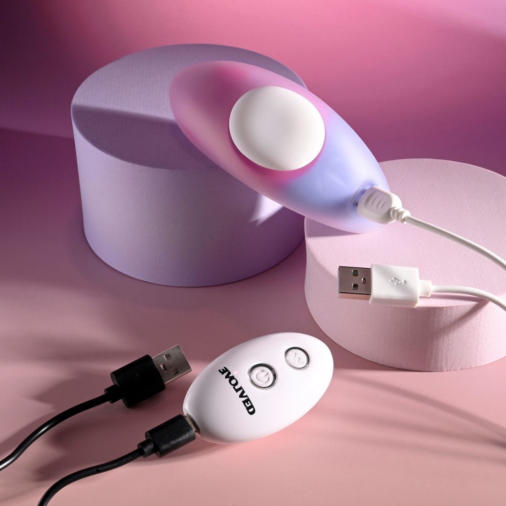 Buy Evolved PARADISE PANTY - Pink/Purple USB Rechargeable Panty Vibrator with Remote Control at Oh Joy. Discover premium sexual toys with discreet shipping at the best price in NZ