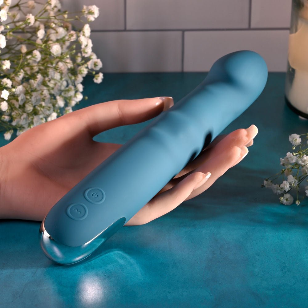 Buy Evolved QUEEN OF ALL TRADES - Blue 22.6 cm USB Rechargeable Thrusting & Rotating Vibrator at Oh Joy. Discover premium sexual toys with discreet shipping at the best price in NZ