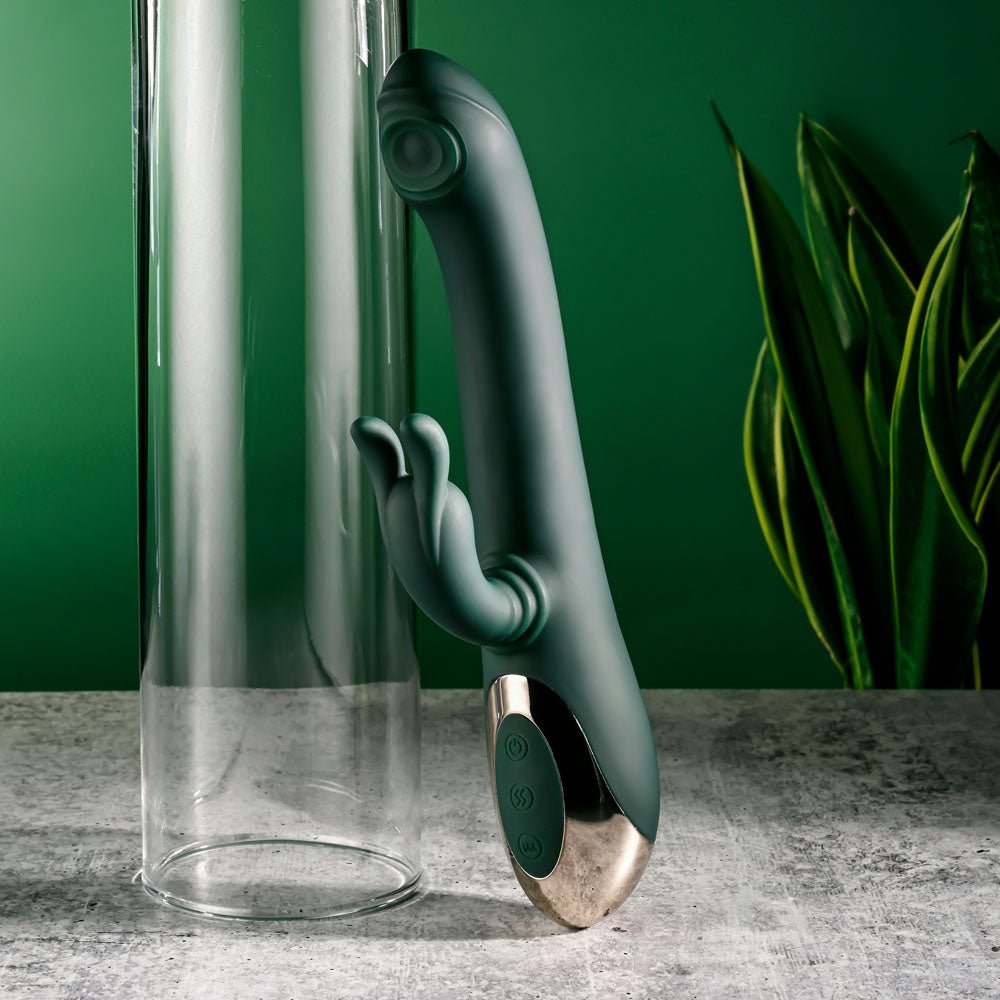 Buy Evolved RABBIT TAP TAP - Green 25 cm USB Rechargeable Rabbit Vibrator with Tapping Tip at Oh Joy. Discover premium sexual toys with discreet shipping at the best price in NZ