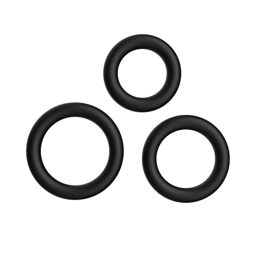 Buy F - 39: Trio Cockring Set - Black