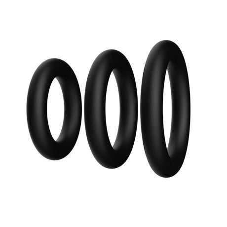 Buy F - 39: Trio Cockring Set - Black