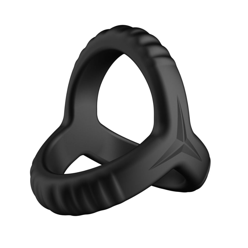 Buy F - 59: Tri Cock & Ball Ring - Black