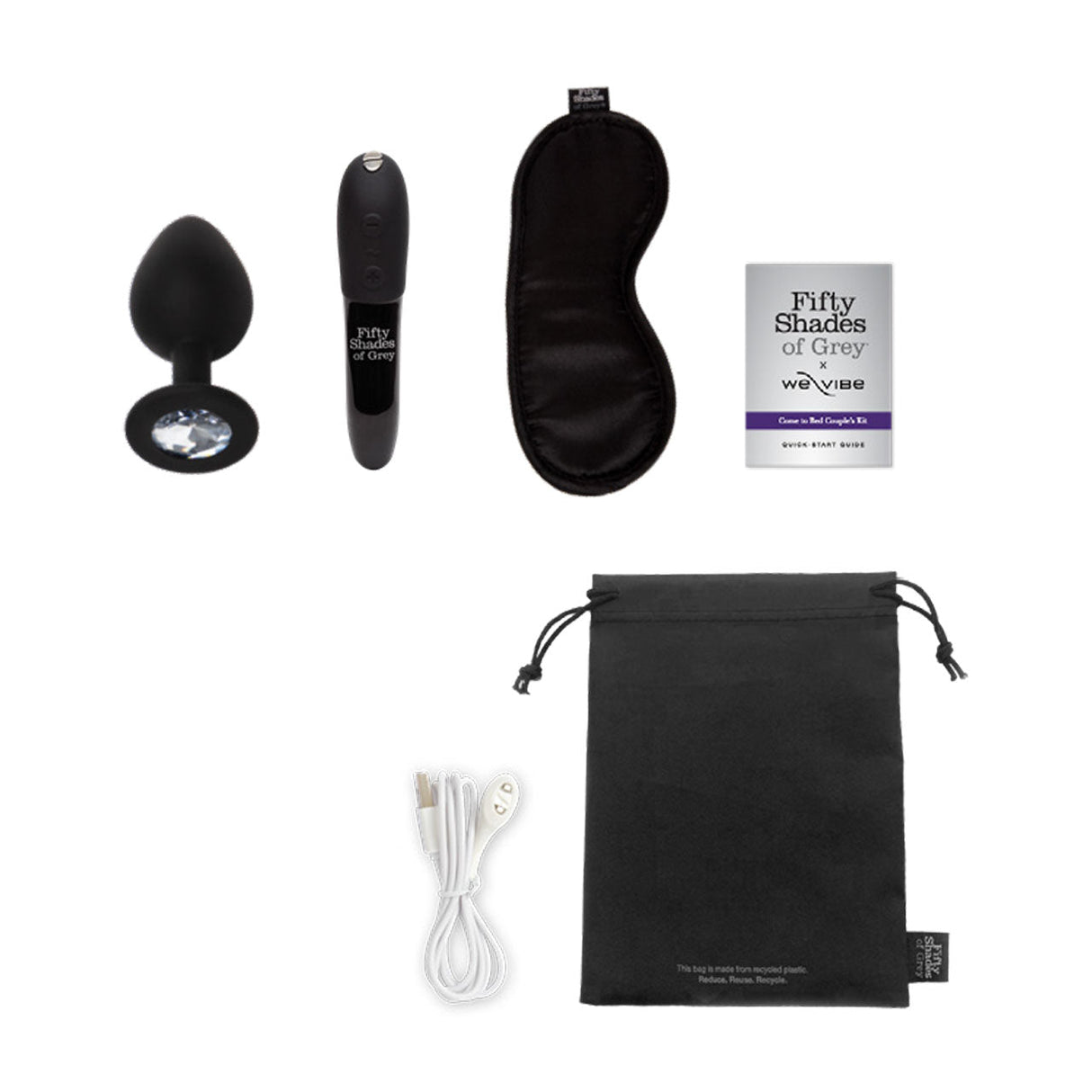 Buy Fifty Shades of Grey X We - Vibe Tango X - Come to Bed Couple's Kit (Black 3 Piece) at Oh Joy. Discover premium sexual toys with discreet shipping at the best price in NZ