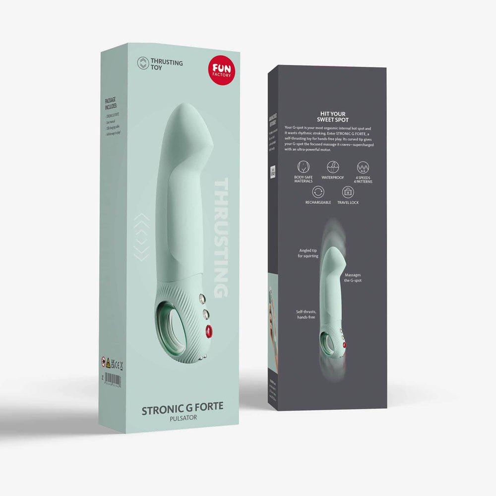Buy Fun Factory STRONIC G FORTE sage green - Mint Green 19 cm USB Rechargeable Thruster at Oh Joy. Discover premium sexual toys with discreet shipping at the best price in NZ
