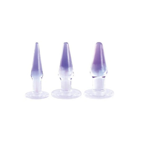 Buy Glitzy Trainer 3 in 1 PVC Anal Plug Kit 4.5" - Transparent at Oh Joy. Discover premium sexual toys with discreet shipping at the best price in NZ