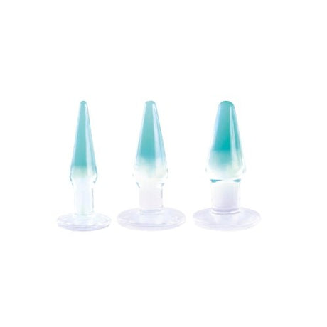 Buy Glitzy Trainer 3 in 1 PVC Anal Plug Kit 4.5" - Transparent at Oh Joy. Discover premium sexual toys with discreet shipping at the best price in NZ