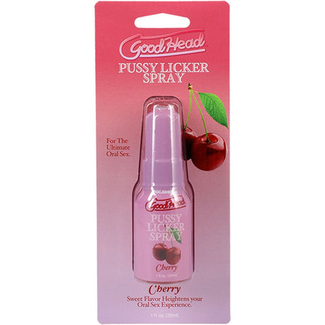 Buy GoodHead Pussy Licker Spray - Cherry - Cherry Flavoured Spray - 29 ml Bottle at Oh Joy. Discover premium sexual toys with discreet shipping at the best price in NZ