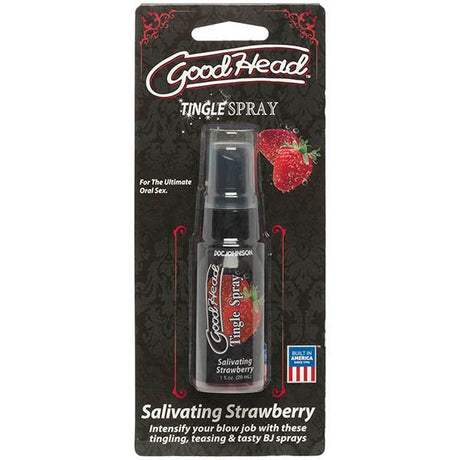 Buy GoodHead Tingle Spray - Salivating Strawberry Flavoured - 29 ml Spray at Oh Joy. Discover premium sexual toys with discreet shipping at the best price in NZ