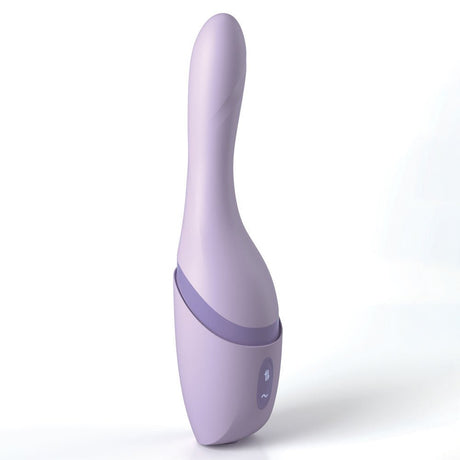 Buy JimmyJane Hello Bang - Purple 27 cm USB Rechargeable Warming & Thrusting Vibrator