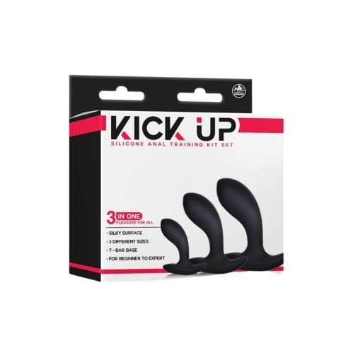 Buy Kick Up - 3 in 1 Silicone Anal Training Set Black 4A at Oh Joy. Discover premium sexual toys with discreet shipping at the best price in NZ