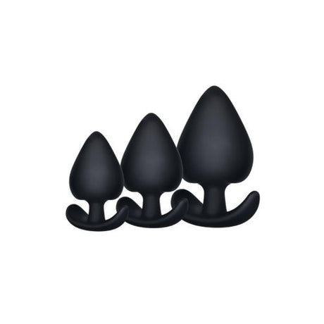 Buy Kick Up - 3 in 1 Silicone Anal Training Set Black 7A at Oh Joy. Discover premium sexual toys with discreet shipping at the best price in NZ