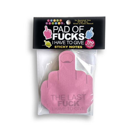 Buy Last Fuck I Have To Give Sticky Notes - Multi Coloured Novelty Sticky Notes - 100 Pack