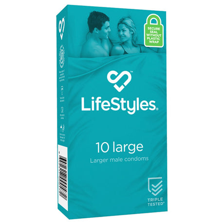 Buy Lifestyles Large 10's at Oh Joy. Discover premium sexual toys with discreet shipping at the best price in NZ