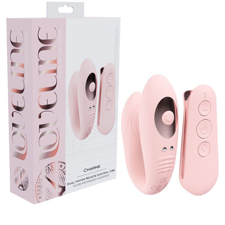 Buy LOVELINE Charme Dual Motor Vibe - Pink USB Rechargeable Dual Motor Vibrator with Wireless Remote