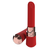 Buy LOVELINE Dahlia - Red - Red 12.5 cm USB Rechargeable Lipstick Vibrator