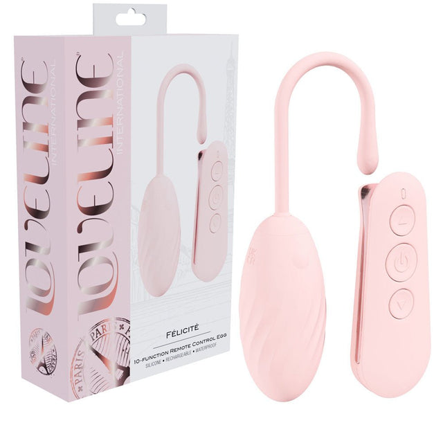 Buy LOVELINE Felicite - Pink - Pink USB Rechargeable Vibrating Egg with Wireless Remote