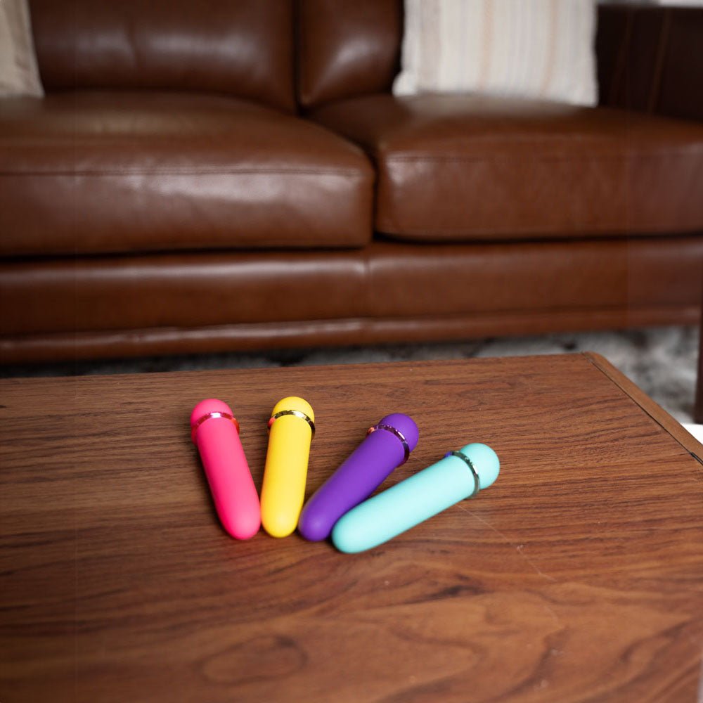 Buy Maia JAGUAR Display - Coloured Rechargeable Bullets - Display of 4 Colours x 3 each with Tester at Oh Joy. Discover premium sexual toys with discreet shipping at the best price in NZ
