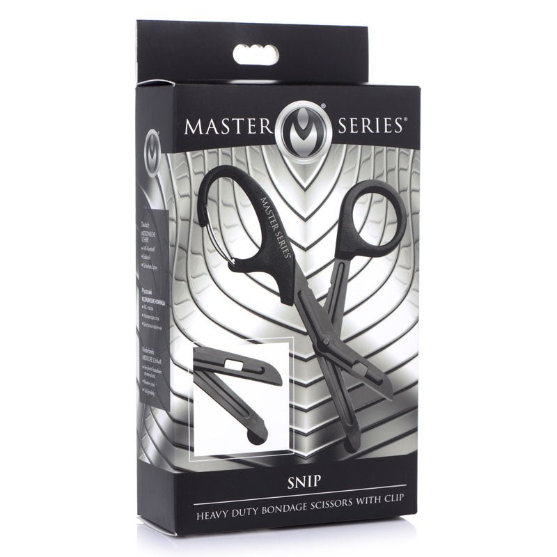 Buy Master Series Snip - Black Heavy Duty Bondage Scissors at NZ’s Mega Adult Toys Store. Discover premium sex toys with discreet shipping at the best price in NZ