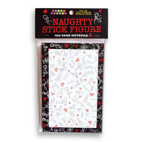 Buy Naughty Stick Figure Notepad - Novelty Notepad - 100 Pages