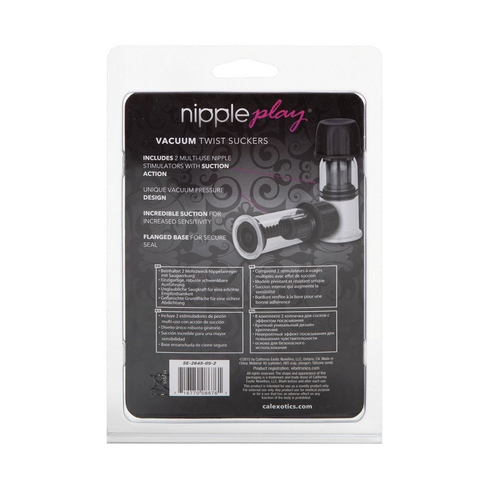 Buy Nipple Play Vacuum Twist Suckers Black at Oh Joy. Discover premium sexual toys with discreet shipping at the best price in NZ