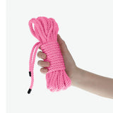 Buy OUCH! Bondage Rope - 10 M - Pink - Pink Nylon Bondage Rope - 10 metre Length
