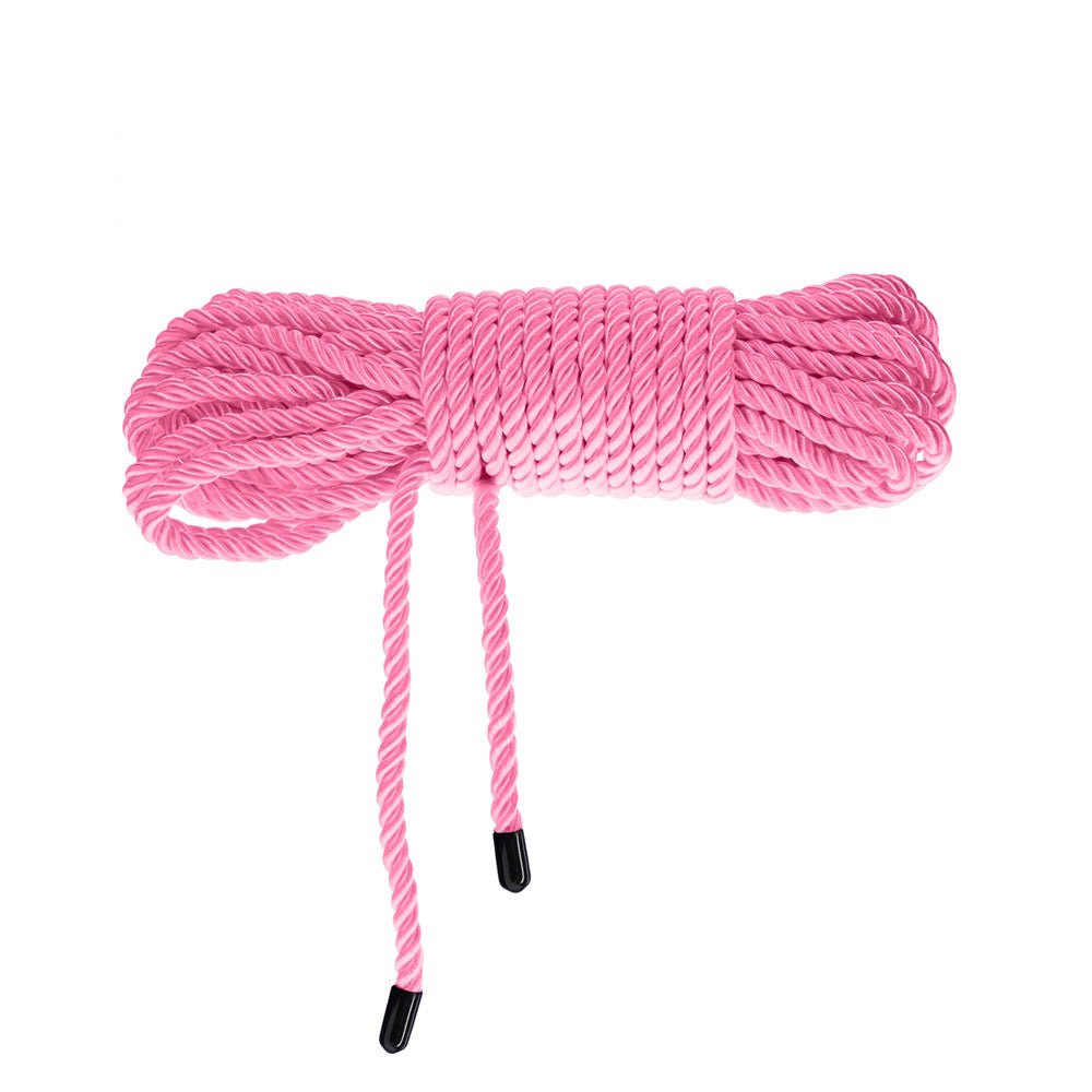 Buy OUCH! Bondage Rope - 10 M - Pink - Pink Nylon Bondage Rope - 10 metre Length