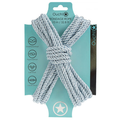 Buy OUCH! Bondage Rope - 10 M - Powder Blue - Powder Blue Nylon Bondage Rope - 10 metre Length