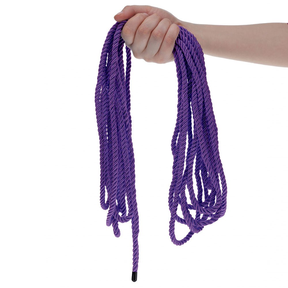 Buy OUCH! Bondage Rope - 10 M - Purple - Purple Nylon Bondage Rope - 10 metre Length