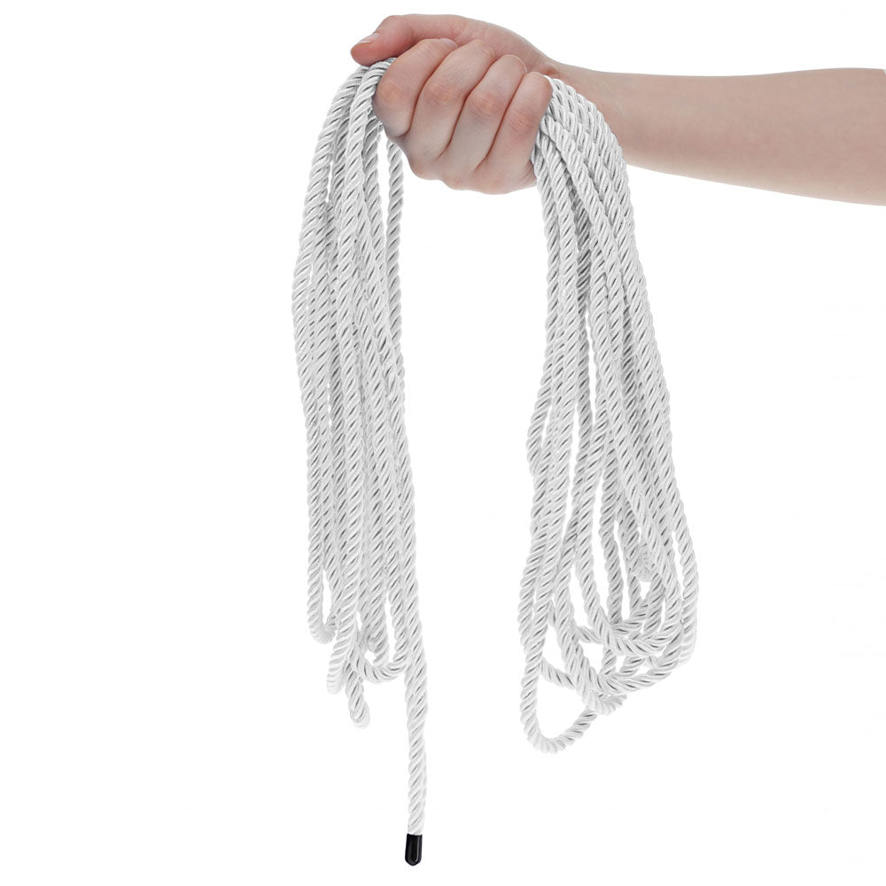 Buy OUCH! Bondage Rope - 10 M - Silver - Silver Nylon Bondage Rope - 10 metre Length