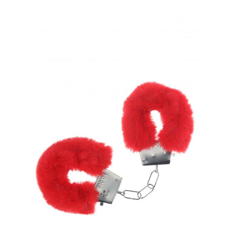 Buy OUCH! Classic Fluffy Cuffs - Red - Red Fluffy Restraints