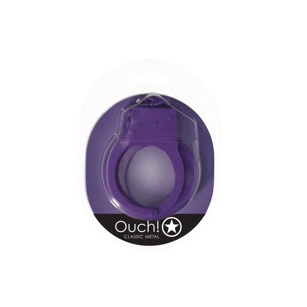 Buy OUCH! Classic Metal Cuffs - Purple - Purple Restraints