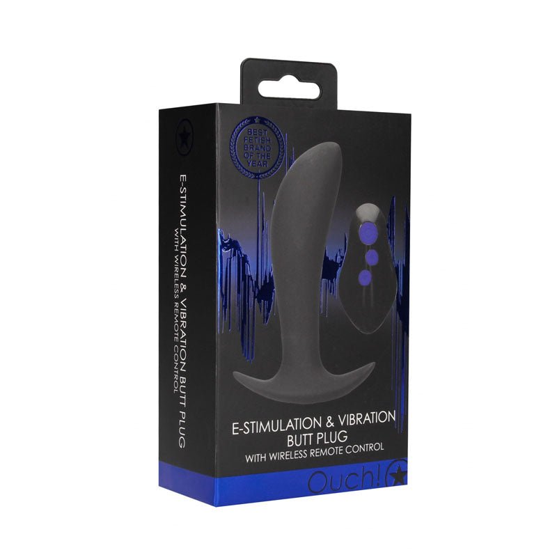 Buy OUCH! e - Stim & Vibrating Butt Plug with Wireless Remote - Black 12.3 cm USB Rechargeable Vibrating Butt Plug with e - Stim at Oh Joy. Discover premium sexual toys with discreet shipping at the best price in NZ