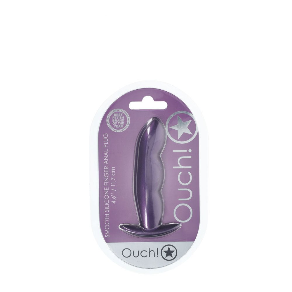 Buy OUCH! Finger Anal Plug - Metallic Purple - Metallic Purple 11.7 cm Butt Plug