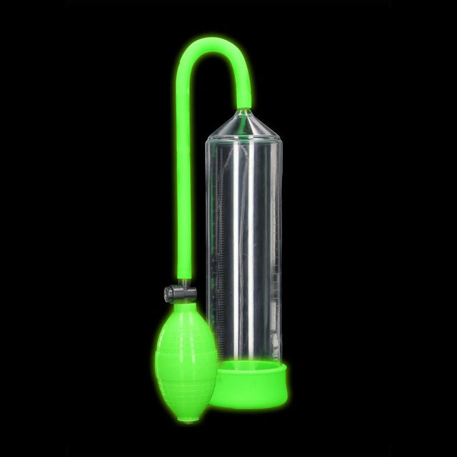 Buy OUCH! Glow In The Dark Classic Penis Pump - Clear/Green Penis Pump