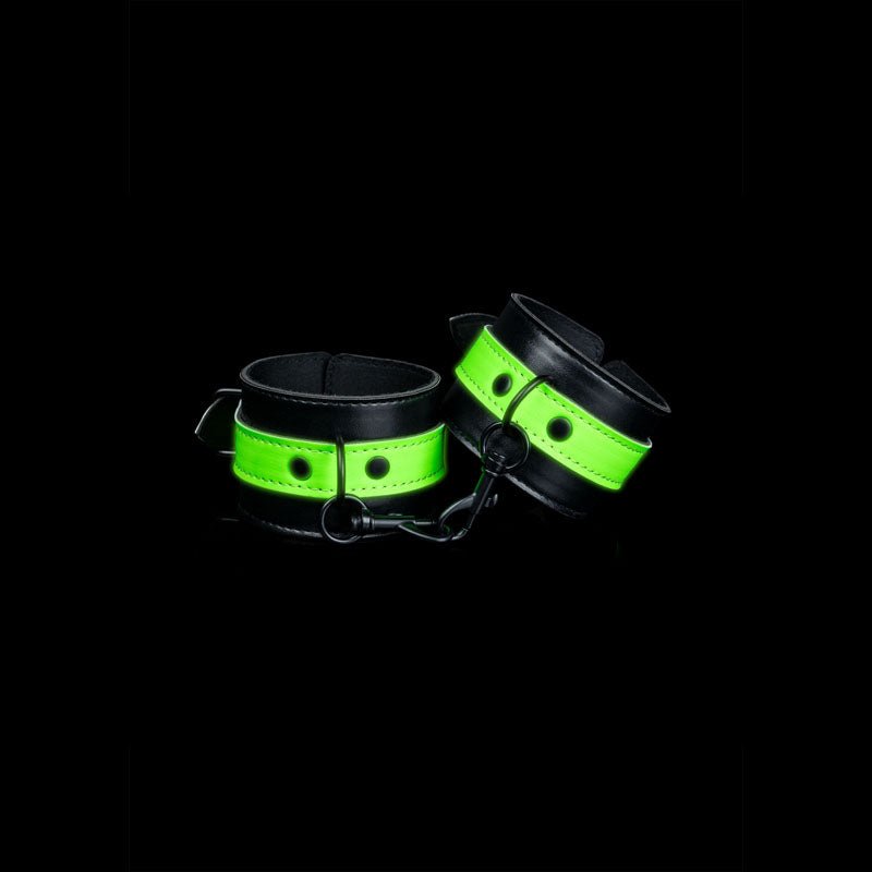 Buy OUCH! Glow In The Dark Handcuffs - Black/Glow In Dark Restraints