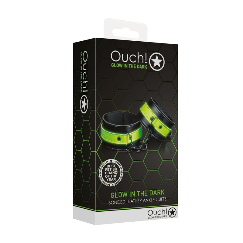Buy OUCH! Glow In The Dark Handcuffs - Black/Glow In Dark Restraints