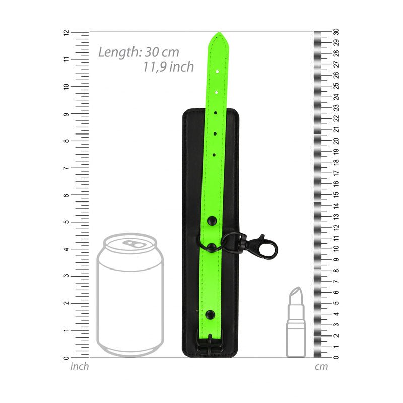Buy OUCH! Glow In The Dark Handcuffs - Black/Glow In Dark Restraints