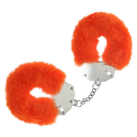 Buy OUCH! Heavy - Duty Fluffy Cuffs - Orange - Orange Fluffy Restraints