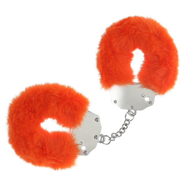 Buy OUCH! Heavy - Duty Fluffy Cuffs - Orange - Orange Fluffy Restraints