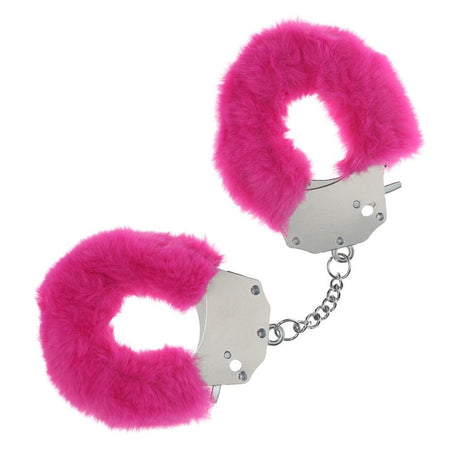 Buy OUCH! Heavy - Duty Fluffy Cuffs - Pink - Pink Fluffy Restraints