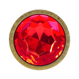 Buy OUCH! Milan Collection - Metal Anal Plug Set - Gold - Gold Butt Plugs with Gem Bases - Set of 3 Sizes