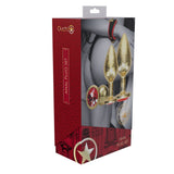 Buy OUCH! Milan Collection - Metal Anal Plug Set - Gold - Gold Butt Plugs with Gem Bases - Set of 3 Sizes