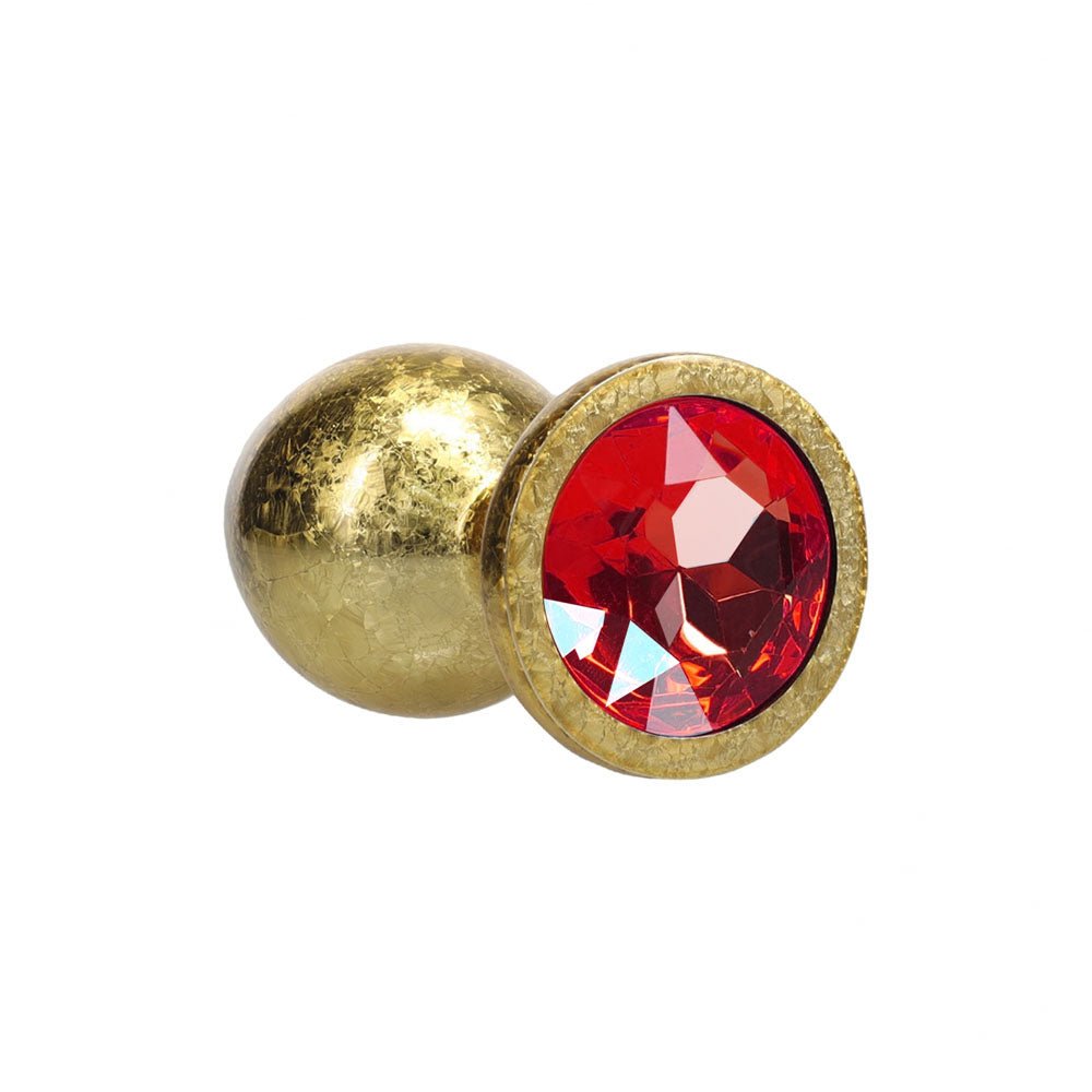 Buy OUCH! Milan Collection - Metal Anal Plug Set - Gold - Gold Butt Plugs with Gem Bases - Set of 3 Sizes