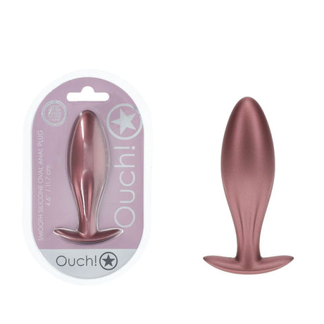 Buy OUCH! Oval Anal Plug - Rose Gold - Rose Gold 11.7 cm Butt Plug