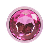 Buy OUCH! Paris Collection - Metal Anal Plug Set - Pink - Metallic Pink Butt Plugs with Gem Bases - Set of 3 Sizes