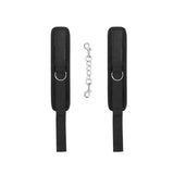 Buy OUCH! Velvet & Velcro Adjustable Handcuffs - Black Restraints
