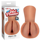 Buy PDX Extreme Wet Pussies - Slippery Slit - Tan - Tan Self - Lubricating Vagina Stroker