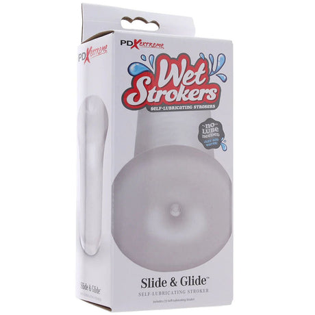 Buy PDX Extreme Wet Stroker - Slide & Glide - Clear Vagina Stroker