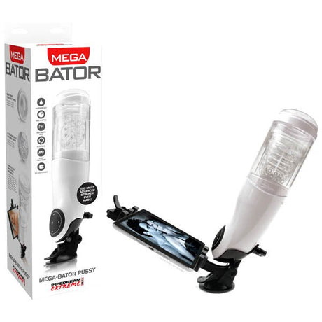 Buy Pipedream Extreme Toyz Mega - bator Pussy - Rechargeable Pussy Masturbator with Mobile Device Holder